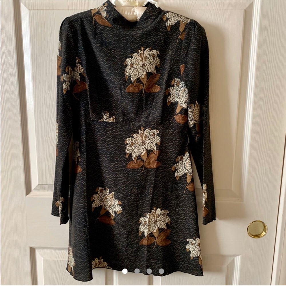 Stone Cold Fox - 100% silk babydoll minidress